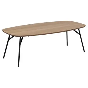 Actona Konferenční stolek Caracas 120 cm dub olejovaný/černý obraz