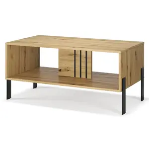 ADRK Konferenční stolek Nexa 100 cm černý/dub Artisan obraz