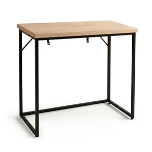 Ak furniture Konzolový stolek Origo 90 cm černý/dub Artisan obraz