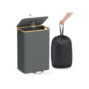 SONGMICS Koš na PET láhve Nikodem 95 L šedý obraz
