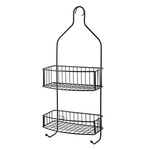 Bathlab Koupelnová polička CARL BLACK 15x56 cm černá obraz