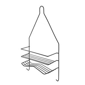 Bathlab Koupelnová polička CARL BLACK 25x45, 5 cm černá obraz