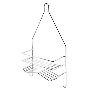 Bathlab Koupelnová polička CARL SILVER 25x45, 5 cm stříbrná obraz