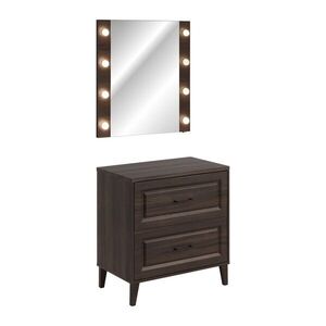 Comad Koupelnová sestava Dorothy s deskou a zrcadlem 80 cm dub ristretto obraz