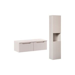 Comad Koupelnová sestava Nova Cashmere II se skříňkami a deskou 100 cm kašmírová obraz