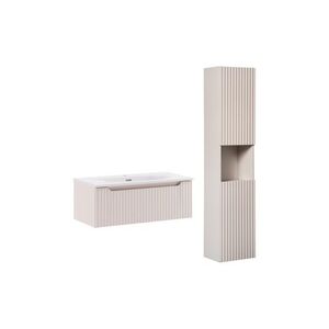 Comad Koupelnová sestava Nova Cashmere II se zápustným umyvadlem a skříňkami 80 cm kašmírová obraz