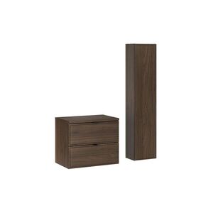 Comad Koupelnová sestava Villa s deskou a skříňkami 60 cm ořech obraz
