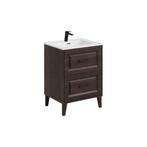 Comad Koupelnová skříňka Dorothy Go se zápustným umyvadlem a baterií 60 cm dub ristretto obraz