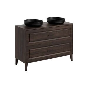 Comad Koupelnová skříňka Dorothy River s deskou a umyvadly 120 cm dub ristretto obraz