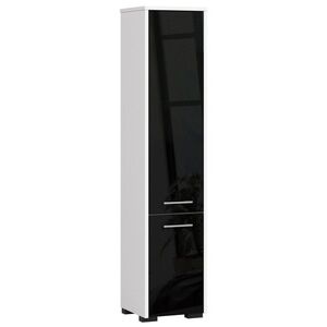Ak furniture Koupelnová skříňka Fin I 30 cm bílá/černá lesk obraz