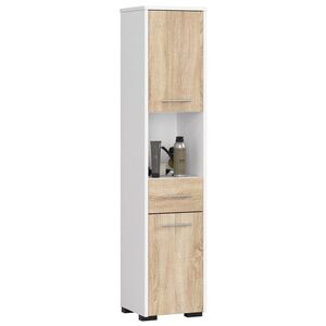 Ak furniture Koupelnová skříňka Fin II 30 cm bílá/sonoma obraz