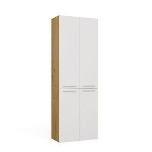 TP Living Koupelnová skříňka s 2 koši na prádlo NEL 2K DD bílá/dub Artisan obraz