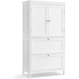 SONGMICS Koupelnová skříňka Vasagle Swede 110 cm bílá obraz