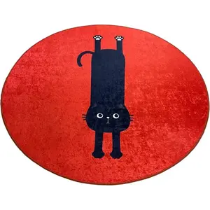 L'essentiel Koupelnový kobereček KITTY 100 cm červený obraz