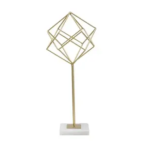 Mauro Ferretti Kovová dekorace Cube 41, 5 cm zlatá obraz