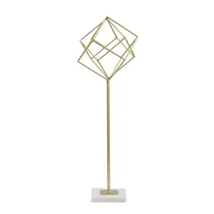 Mauro Ferretti Kovová dekorace Cube 52, 5 cm zlatá obraz