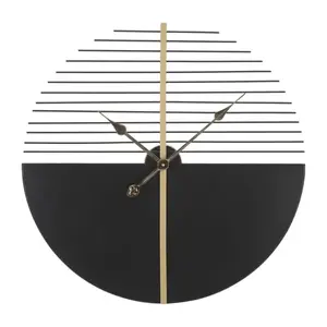 Mauro Ferretti Kovové nástěnné hodiny Stick 60 cm černé/zlaté obraz