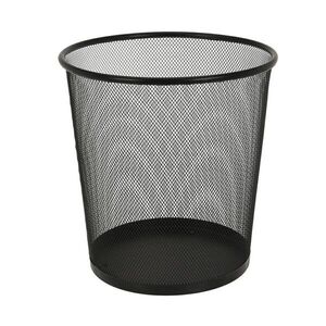 H&S Decoration Kovový odpadkový koš Marvin 28 cm černý obraz