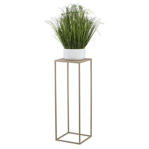 HowHomely Kovový stojan na květiny BOOLO 70 cm béžový obraz