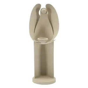 Mauro Ferretti Kovový svícen Angel 37, 5 cm krémový obraz
