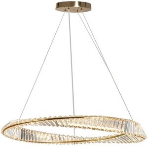 TooLight Křišťálový závěsný LED lustr APP1202-CP 78 cm zlatý/neutrální bílá obraz