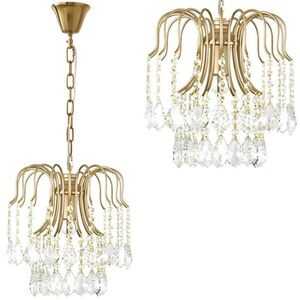 TooLight Křišťálový závěsný lustr APP1650-1CP zlatý obraz