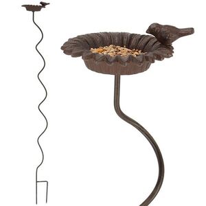 Esschert Design Krmítko pro ptáky SPIRAL 128 cm hnědé obraz