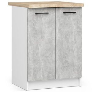 Ak furniture Kuchyňská skříňka Olivie S 60 cm 2D bílá/beton/dub sonoma obraz