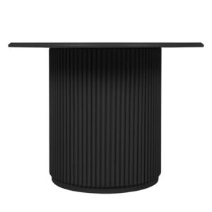 HowHomely Kulatý odkládací stolek ROMA 60 cm černý obraz
