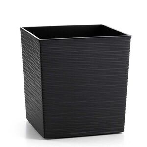 HowHomely Květináč FLORE RIFLO 24, 7x25, 6 cm černý obraz