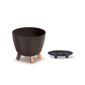 Prosperplast Květináč LAMIAL ECO WOOD kávový, varianta 23, 2 cm obraz