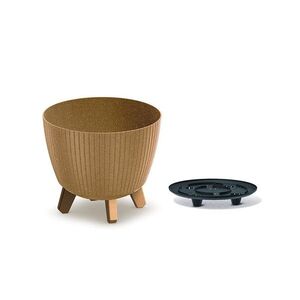 Prosperplast Květináč LAMIAL ECO WOOD natural hnědá, varianta 23, 2 cm obraz