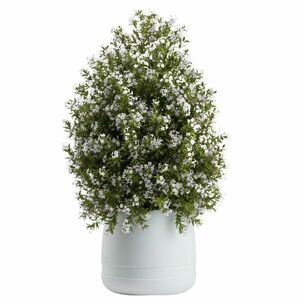 HowHomely Květináč LUNA Vase 42 cm bílý obraz