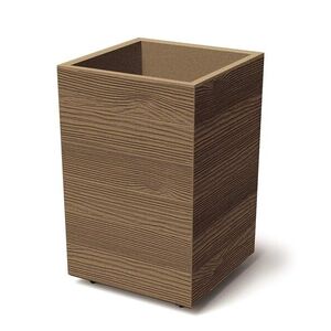 Prosperplast Květináč MADERAN SQUARE HIGH ECO WOOD 38, 5 cm natural hnědý obraz