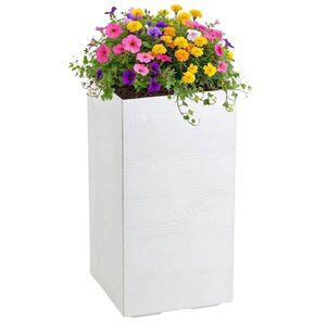 HowHomely Květináč na kolečkách BETONIQUE 30x60 cm krémový obraz
