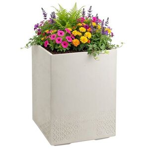 HowHomely Květináč na kolečkách BETONIQUE 60x40 cm beton béžový obraz