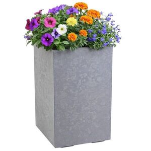 HowHomely Květináč na kolečkách BETONIQUE EKO 30x60 cm šedý beton obraz