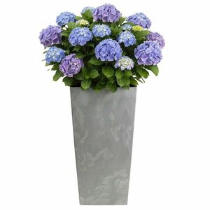 HowHomely Květináč Porto 75x39, 6 cm šedý beton obraz