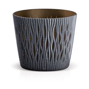 Prosperplast Květináč SCANDY ECO s vkladem antracit, varianta 12, 8 cm obraz