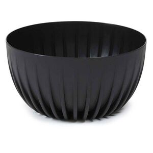 HowHomely Květináč STRIPPED ECO 30 cm černý obraz