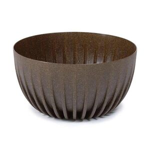 HowHomely Květináč STRIPPED Eco Coffe 23, 6x14 cm hnědý obraz