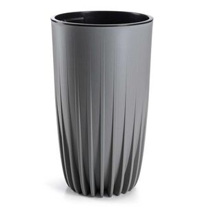 HowHomely Květináč STRIPPED ECO II 30 cm šedý obraz