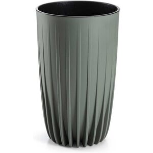 HowHomely Květináč STRIPPED ECO III 25 cm šedo-zelený obraz