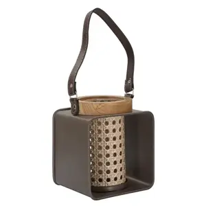 Mauro Ferretti Lucerna Rattan 20 cm hnědá obraz