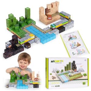 MULTISTORE Magnetická stavebnice 169 ks MAGNETIC ADVENTURE TRAIN vícebarevná obraz