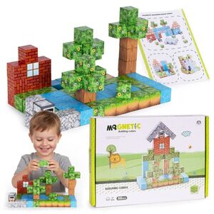 MULTISTORE Magnetická stavebnice 88 ks MAGNETIC GARDEN HOUSE vícebarevná obraz
