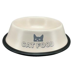 Exner Miska pro kočky CAT FOOD 15 cm krémová obraz
