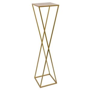 HowHomely Moderní stojan na květináč 100cm zlatý obraz