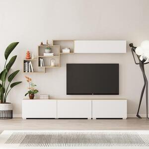 Moderní TV stěna Houseland Free du safírový/bílá obraz