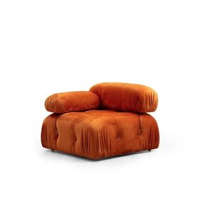 Hanah Home Modul pohovky Bubble samet oranžový levý obraz